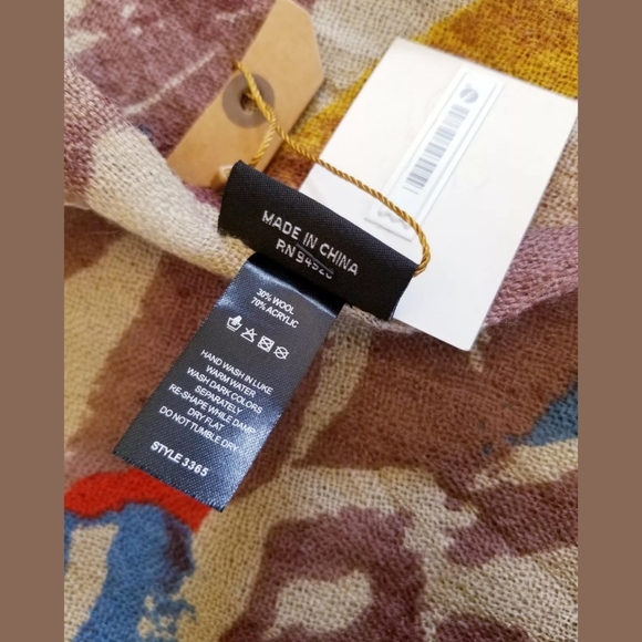 MODENA Abstract Floral Scarf O/S, multi colour - Picture 4 of 5